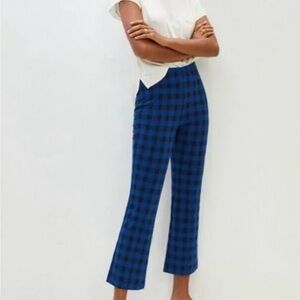 Mauve by Anthropologie blue black Checkered gingham New with Tag size medium